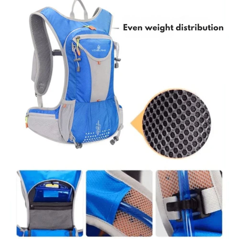 Waterproof and multifunctional backpack for cyclists